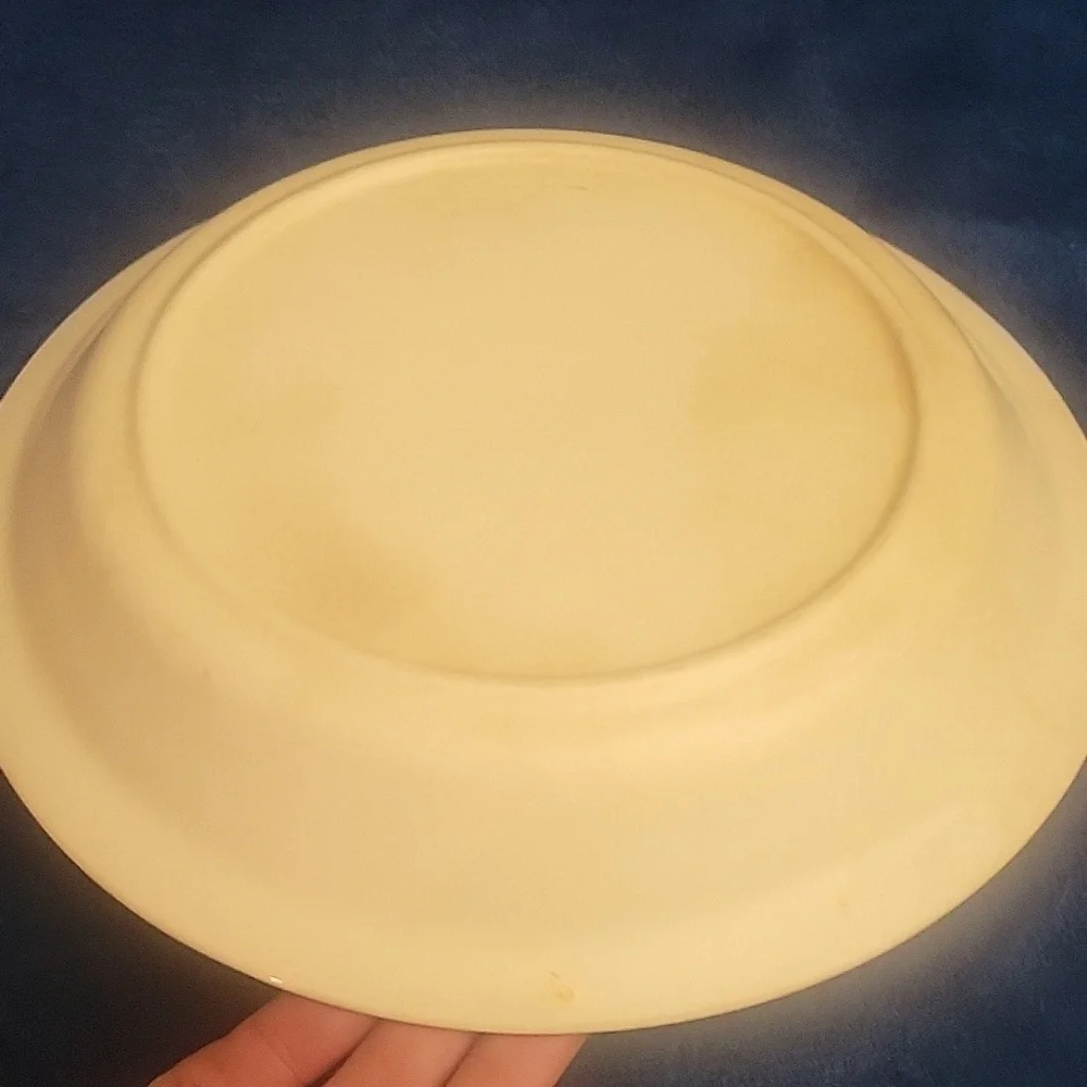 Royal China Apple Pie Pan, Recipe On The Glass, Vintage. Very Desirable.